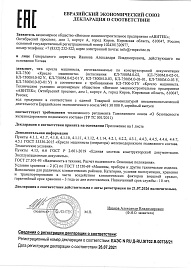 Декларация о соответствии № ЕАЭС N RU Д-RU ЖТ02 В 00738_21